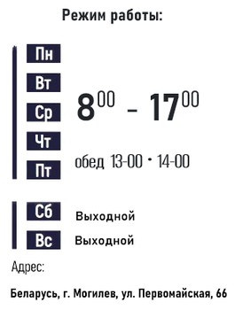 Режим работы